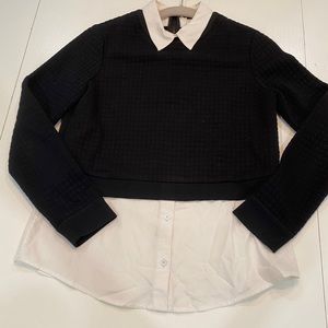 Alice and Olivia layered look sweatshirt